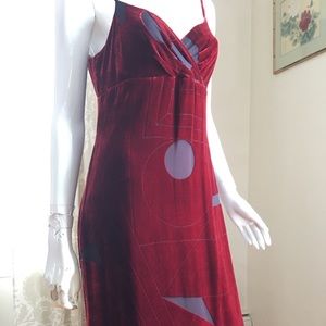 Beautiful Rimini velvet burnout cocktail dress